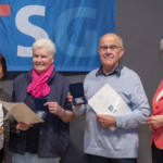 DOG-Vorsitzende Sigrid Seeger-Losch, Waltraud und Siegfried Schropp und DOG-Vize-Vorsitzende Susanne Sauer.